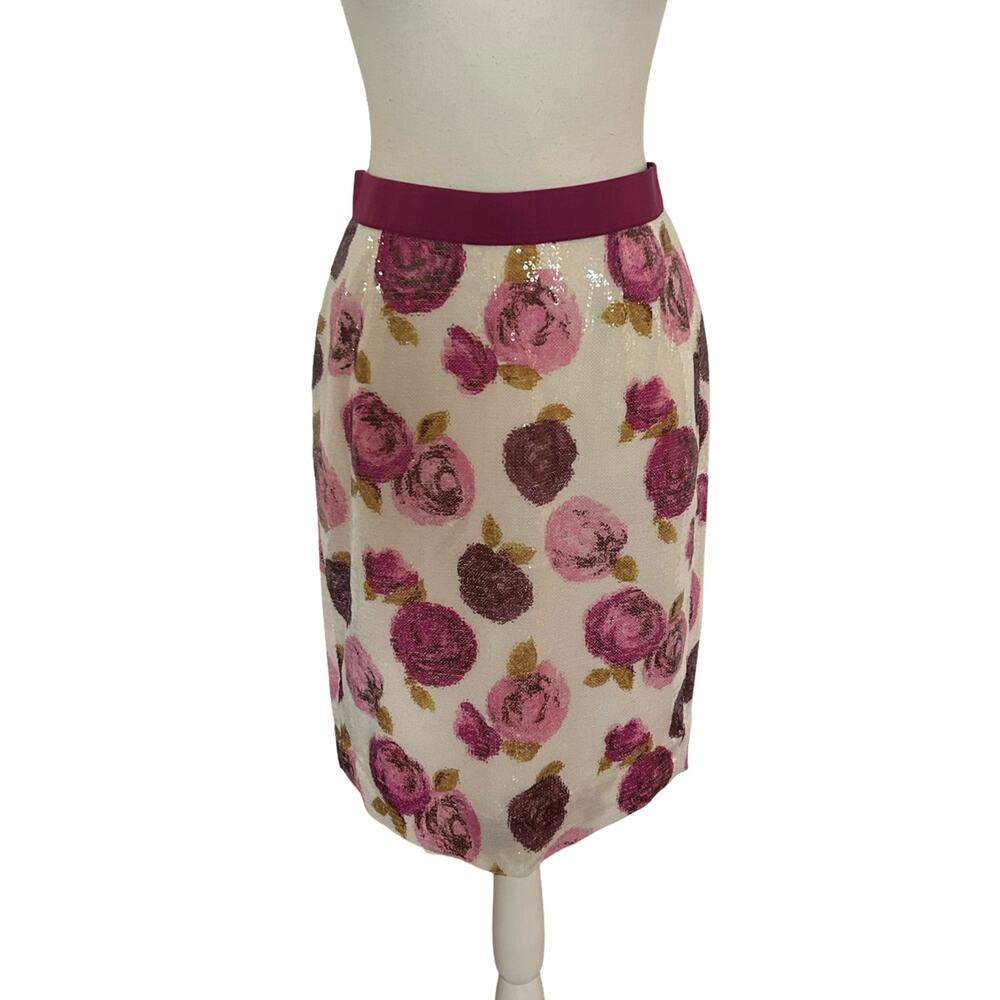 Kate Spade NWT Sequin Floral Pencil Skirt – Size 2